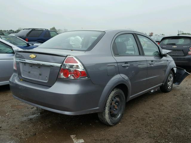 KL1TD5DE2BB259351 - 2011 CHEVROLET AVEO LS 灰色 照片 4
