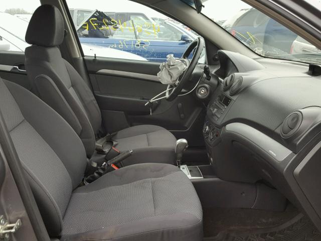KL1TD5DE2BB259351 - 2011 CHEVROLET AVEO LS 灰色 照片 5