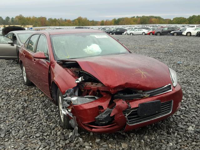 2G1WT58K281343454 - 2008 CHEVROLET IMPALA LT RED photo 1