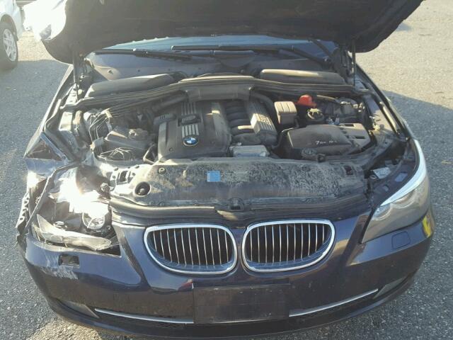 WBANV1C5XAC443130 - 2010 BMW 528 XI BLUE photo 7