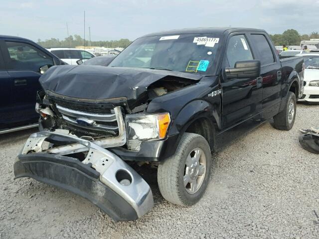 1FTFW1CF4EKD46109 - 2014 FORD F150 BLACK photo 2