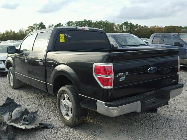 1FTFW1CF4EKD46109 - 2014 FORD F150 BLACK photo 3