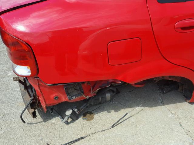 KL1TD52615B427206 - 2005 CHEVROLET AVEO BASE Қызыл фото 9