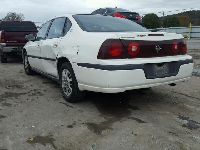 2G1WF52E329134422 - 2002 CHEVROLET IMPALA WHITE photo 3