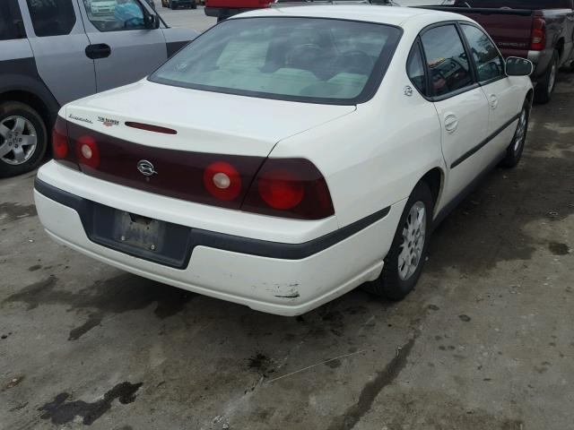 2G1WF52E329134422 - 2002 CHEVROLET IMPALA WHITE photo 4