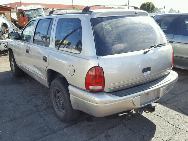 1B4HR28N51F573086 - 2001 DODGE DURANGO SILVER photo 3