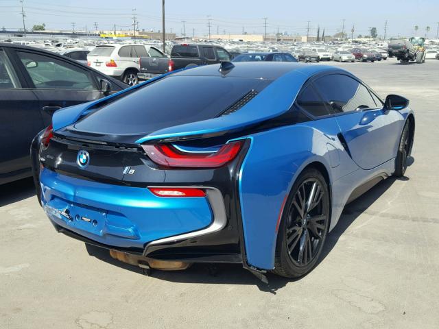 WBY2Z2C52GV675569 - 2016 BMW I8 BLUE photo 4