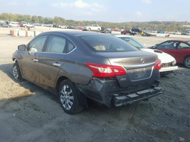 3N1AB7APXGY312056 - 2016 NISSAN SENTRA S GRAY photo 3