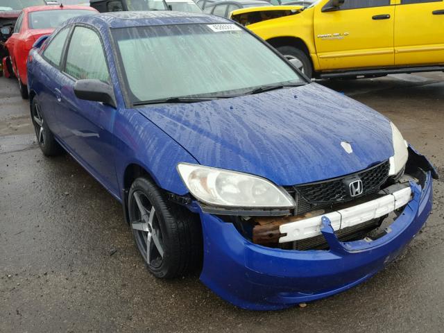 1HGEM22985L032011 - 2005 HONDA CIVIC EX BLUE photo 1