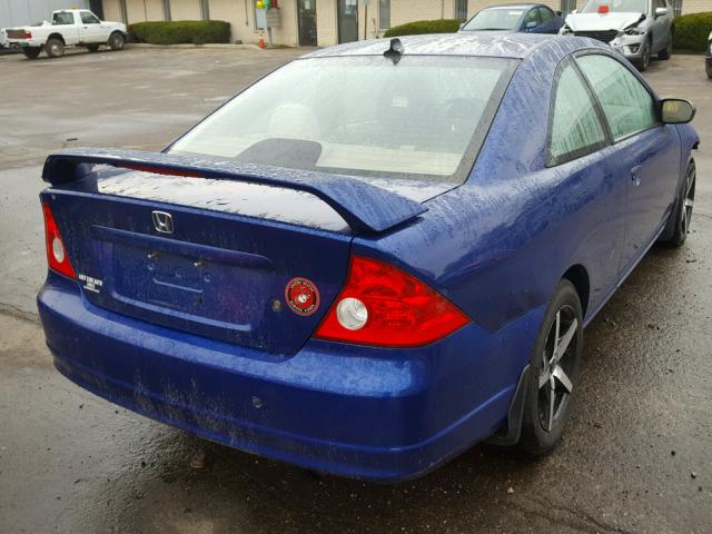 1HGEM22985L032011 - 2005 HONDA CIVIC EX BLUE photo 4