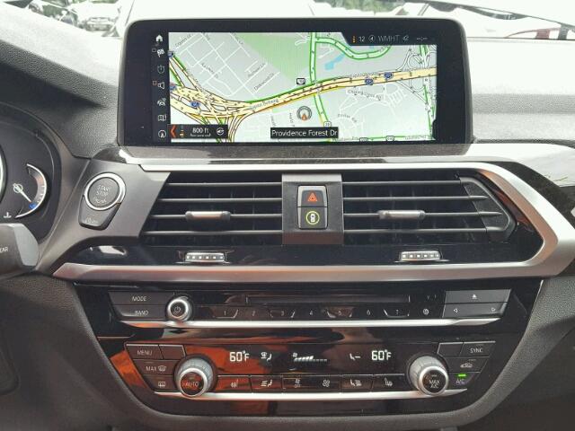 5UXTR9C59JLC81294 - 2018 BMW X3 XDRIVEM BLACK photo 9