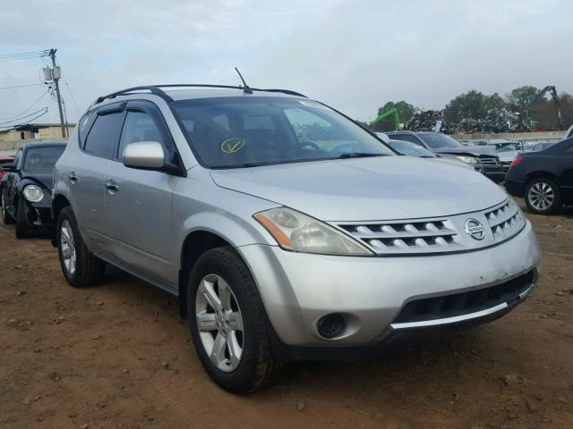 JN8AZ08W16W544729 - 2006 NISSAN MURANO SL SILVER photo 1