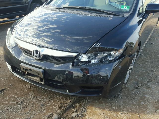 19XFA1F80AE046995 - 2010 HONDA CIVIC BLACK photo 9