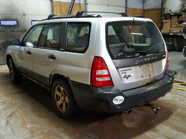 JF1SG63614H750494 - 2004 SUBARU FORESTER SILVER photo 3