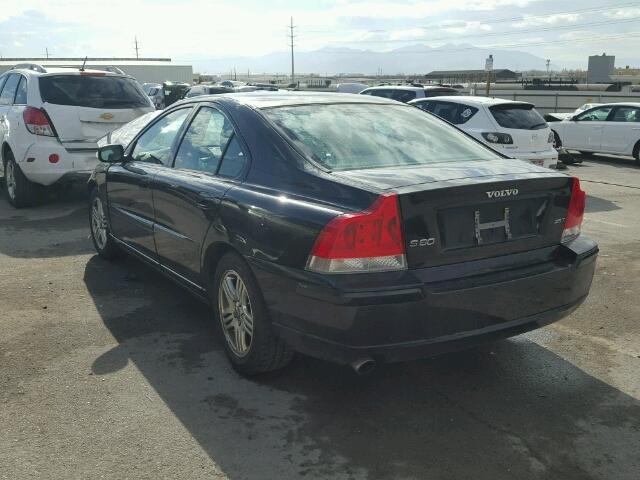 YV1RS592372616724 - 2007 VOLVO S60 2.5T BLACK photo 3