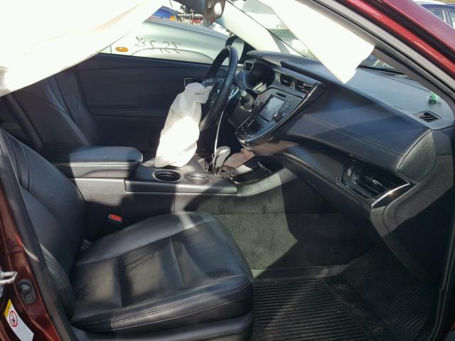 4T1BK1EB5GU198219 - 2016 TOYOTA AVALON XLE MAROON photo 5