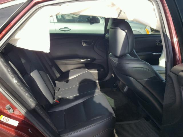 4T1BK1EB5GU198219 - 2016 TOYOTA AVALON XLE MAROON photo 6