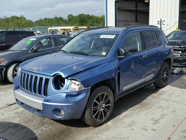 1J8FF57WX7D210911 - 2007 JEEP COMPASS LI BLUE photo 2