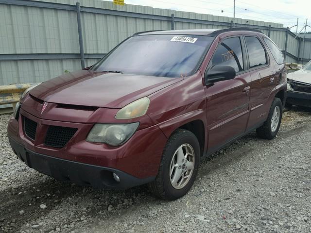 3G7DA03E24S563330 - 2004 PONTIAC AZTEK BURGUNDY photo 2