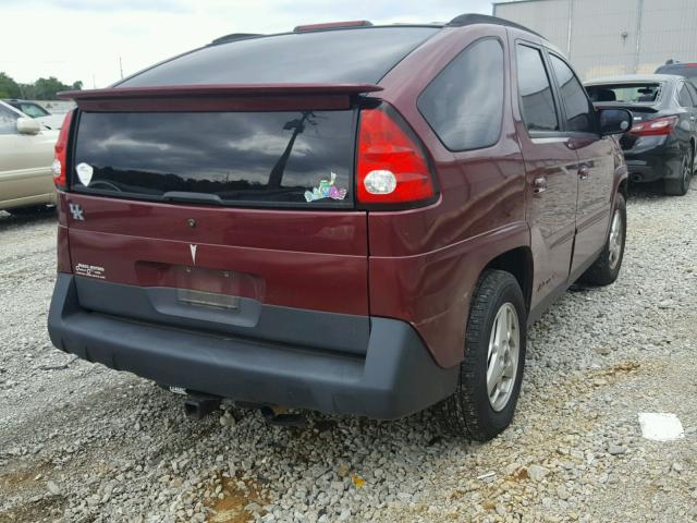 3G7DA03E24S563330 - 2004 PONTIAC AZTEK BURGUNDY photo 4