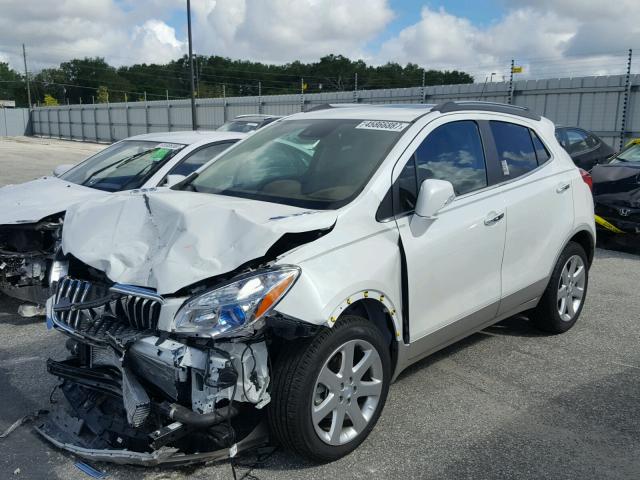 KL4CJDSB8FB266857 - 2015 BUICK ENCORE PRE WHITE photo 2