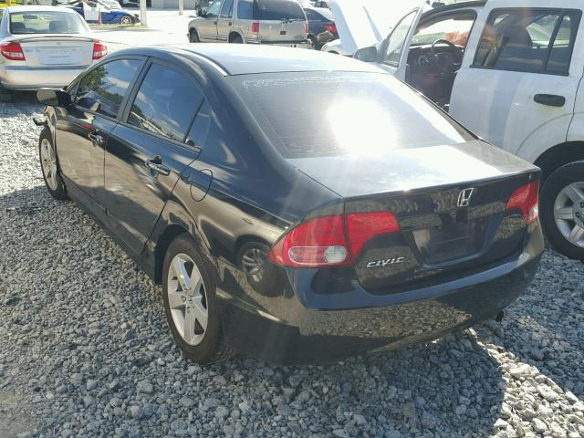 1HGFA16866L052932 - 2006 HONDA CIVIC EX BLACK photo 3