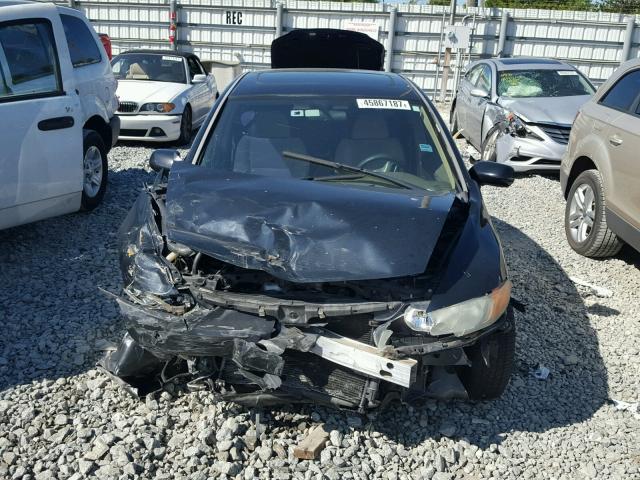 1HGFA16866L052932 - 2006 HONDA CIVIC EX BLACK photo 9