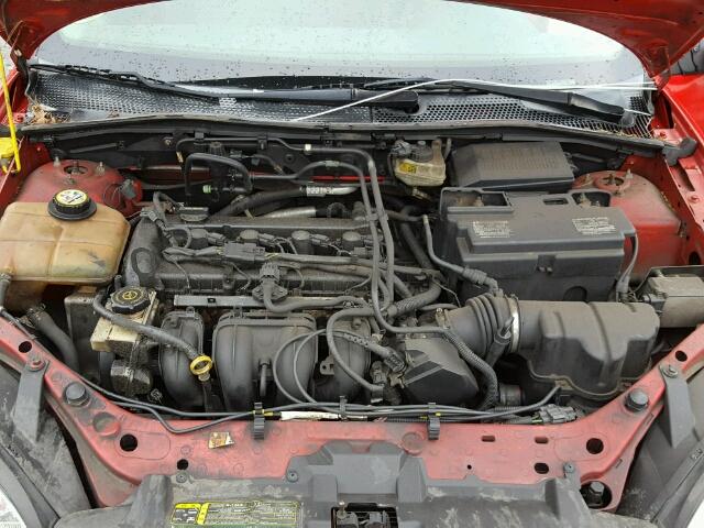 1FAFP34N56W167432 - 2006 FORD FOCUS ZX4 RED photo 7