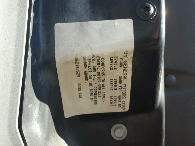 1G8AZ55FX7Z109263 - 2007 SATURN ION LEVEL SILVER photo 10