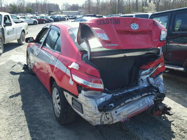 4T1BF3EK2BU191639 - 2011 TOYOTA CAMRY BASE RED photo 3