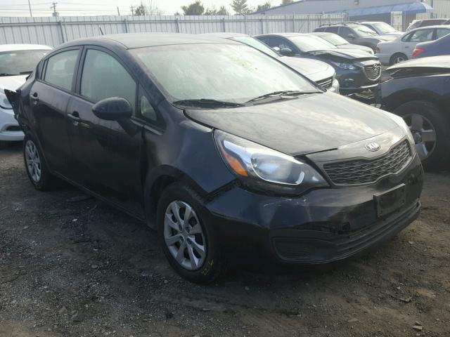 KNADM4A35F6428607 - 2015 KIA RIO LX BLACK photo 1