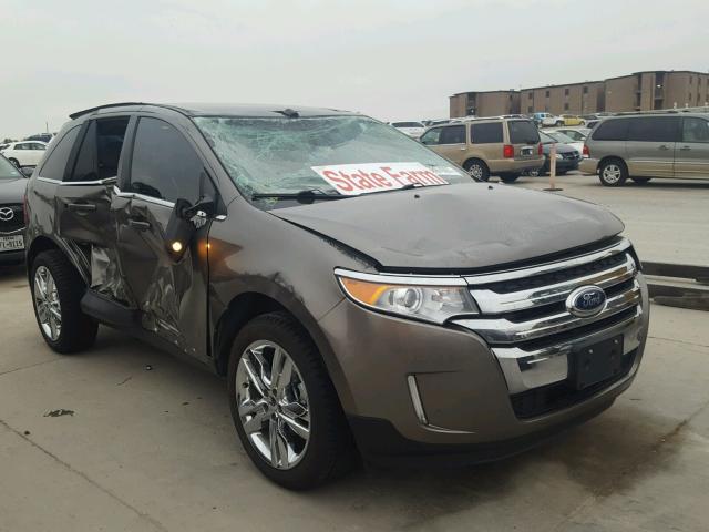 2FMDK3KC3DBE25152 - 2013 FORD EDGE LIMIT BROWN photo 1