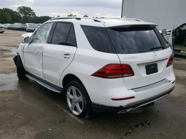 4JGDA5HBXGA698103 - 2016 MERCEDES-BENZ GLE 350 4M WHITE photo 3