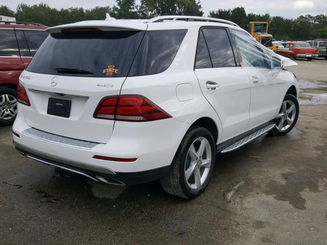 4JGDA5HBXGA698103 - 2016 MERCEDES-BENZ GLE 350 4M WHITE photo 4