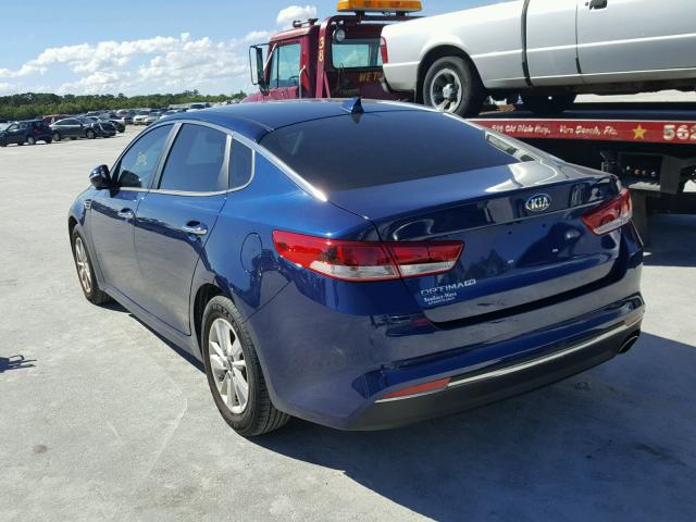 5XXGT4L38HG134784 - 2017 KIA OPTIMA BLUE photo 3