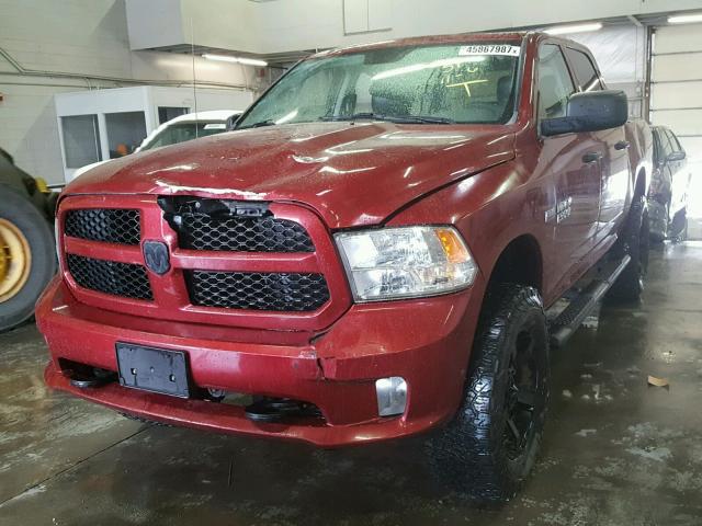 1C6RR7KT9FS689375 - 2015 RAM 1500 ST RED photo 2