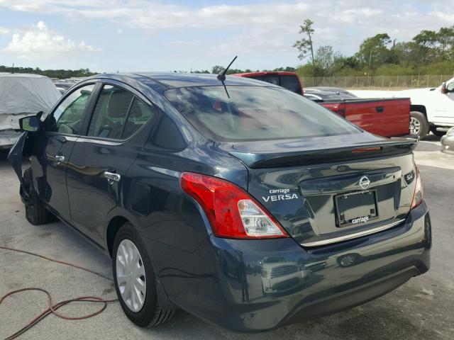 3N1CN7AP2HL866285 - 2017 NISSAN VERSA S BLUE photo 3