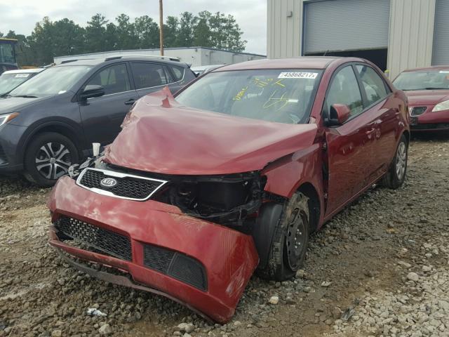 KNAFU4A23C5561819 - 2012 KIA FORTE EX RED photo 2