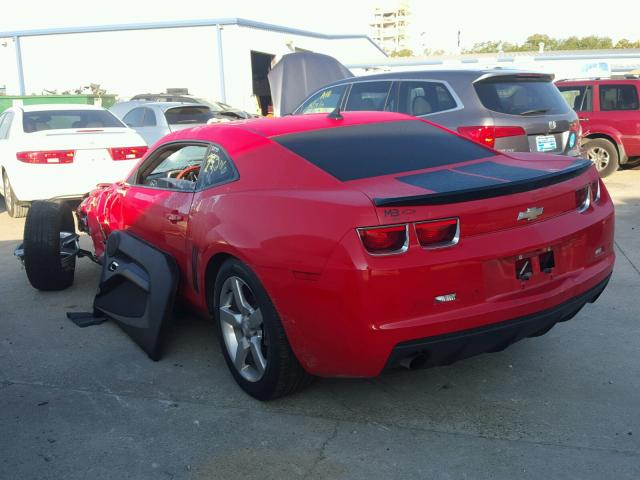 2G1FB1E38C9212497 - 2012 CHEVROLET CAMARO LT RED photo 3