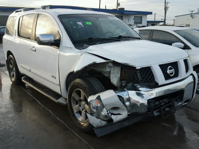 5N1AA08A05N711170 - 2005 NISSAN ARMADA SE WHITE photo 1