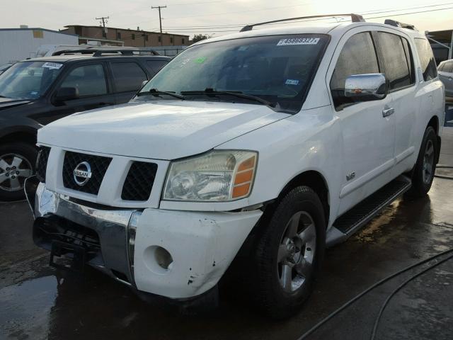 5N1AA08A05N711170 - 2005 NISSAN ARMADA SE WHITE photo 2