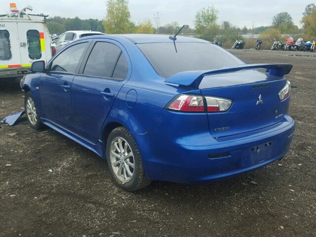 JA32U2FU2AU007589 - 2010 MITSUBISHI LANCER ES/ BLUE photo 3