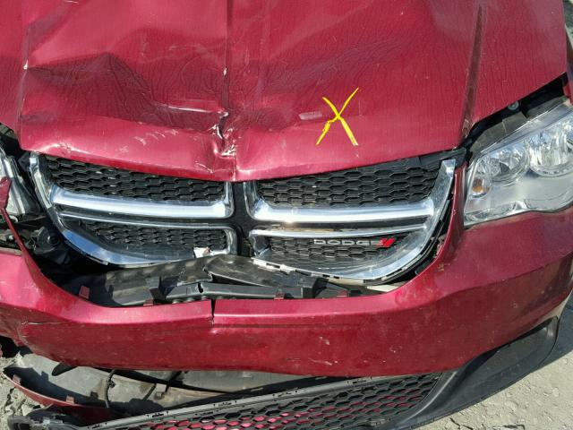 2C4RDGBG8GR131515 - 2016 DODGE GRAND CARA RED photo 7