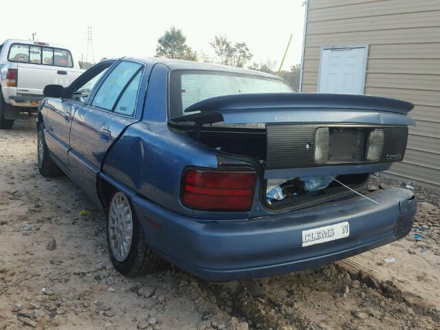 1G3NL52M2WM308606 - 1998 OLDSMOBILE ACHIEVA SL BLUE photo 3