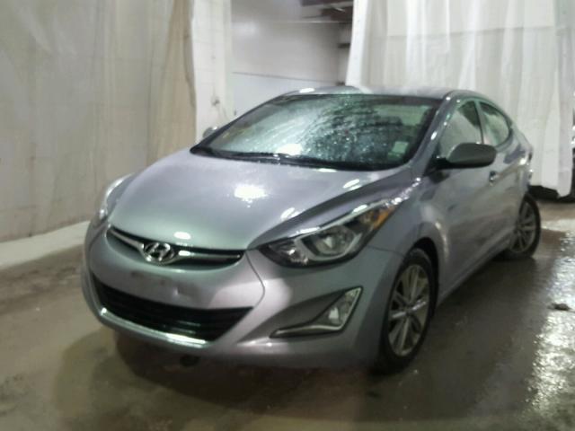 5NPDH4AEXFH617512 - 2015 HYUNDAI ELANTRA SE GRAY photo 2