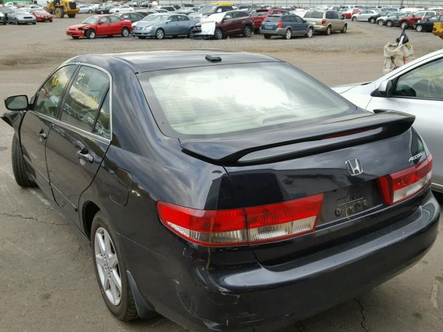 1HGCM66554A085944 - 2004 HONDA ACCORD EX 黑色 照片 3