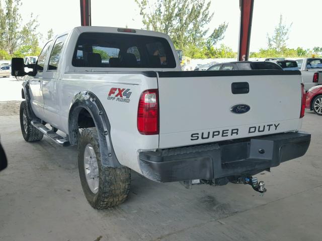 1FTSW21R88EC08321 - 2008 FORD F250 SUPER WHITE photo 3