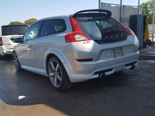 YV1672MK6D2309652 - 2013 VOLVO C30 T5 WHITE photo 3