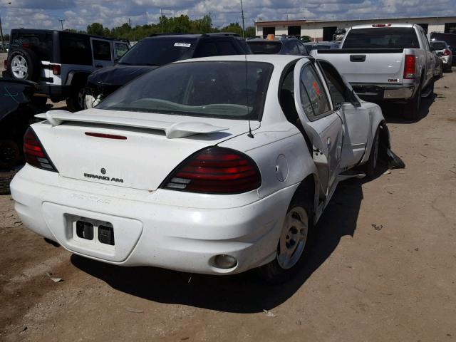 1G2NE52E65M117874 - 2005 PONTIAC GRAND AM S WHITE photo 4