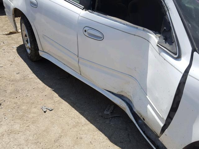 1G2NE52E65M117874 - 2005 PONTIAC GRAND AM S WHITE photo 9